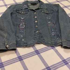 Sequenced Jean jacket.  Size L.